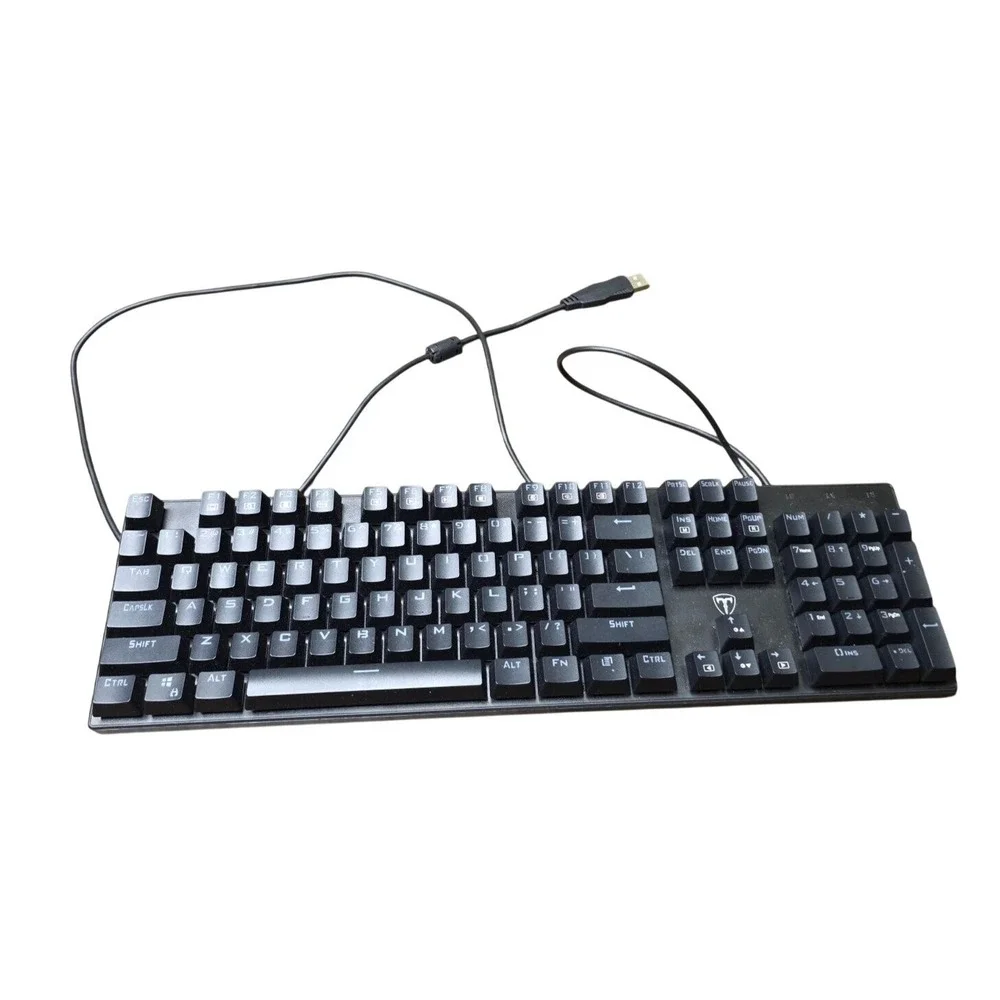 PICTEK PC305A‎ FULL SIZE RGB LIGHT UP WIRED GAMING KEYBOARD F3